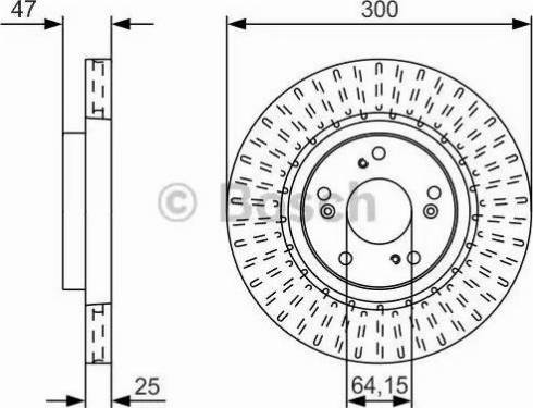 BOSCH 0 986 479 U53 - Stabdžių diskas autoreka.lt