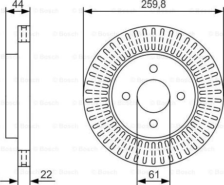 BOSCH 0 986 479 U02 - Stabdžių diskas autoreka.lt