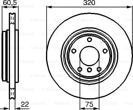 BOSCH 0 986 478 975 - Stabdžių diskas autoreka.lt