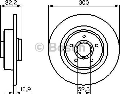 BOSCH 0 986 478 971 - Stabdžių diskas autoreka.lt