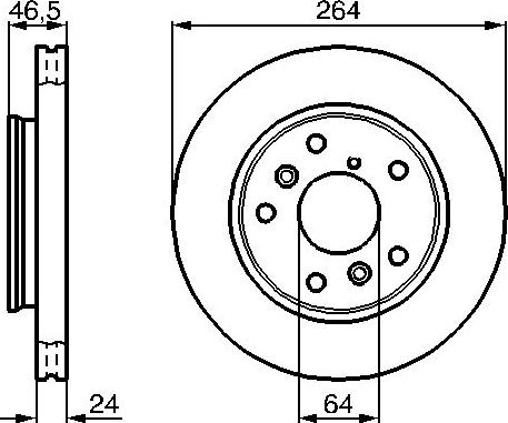 BOSCH 0 986 478 523 - Stabdžių diskas autoreka.lt