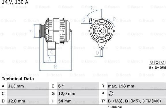 BOSCH 0 986 049 000 - Kintamosios srovės generatorius autoreka.lt