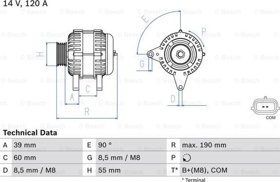 BOSCH 0 986 049 030 - Kintamosios srovės generatorius autoreka.lt