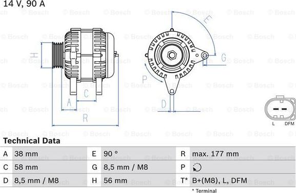 BOSCH 0 986 049 101 - Kintamosios srovės generatorius autoreka.lt