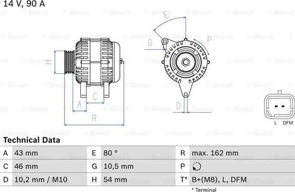 BOSCH 0 986 049 700 - Kintamosios srovės generatorius autoreka.lt