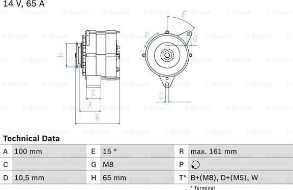 BOSCH 0 986 034 990 - Kintamosios srovės generatorius autoreka.lt