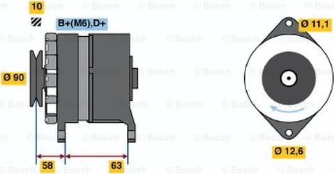 BOSCH 0 986 035 630 - Kintamosios srovės generatorius autoreka.lt