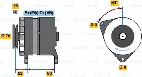 BOSCH 0 986 036 770 - Kintamosios srovės generatorius autoreka.lt