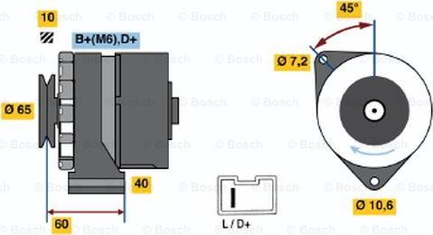 BOSCH 0 986 031 000 - Kintamosios srovės generatorius autoreka.lt