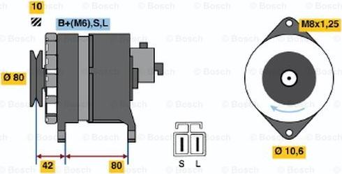 BOSCH 0 986 038 930 - Kintamosios srovės generatorius autoreka.lt