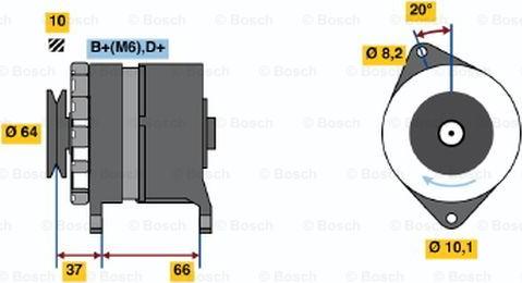 BOSCH 0 986 033 970 - Kintamosios srovės generatorius autoreka.lt