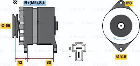 BOSCH 0 986 033 471 - Kintamosios srovės generatorius autoreka.lt