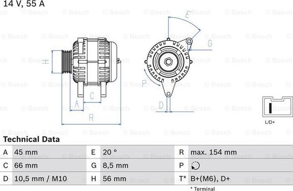 BOSCH 0 986 032 790 - Kintamosios srovės generatorius autoreka.lt