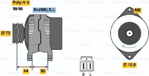 BOSCH 0 986 037 061 - Kintamosios srovės generatorius autoreka.lt