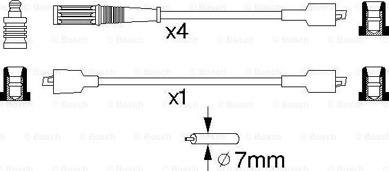 BOSCH 0 986 357 084 - Uždegimo laido komplektas autoreka.lt