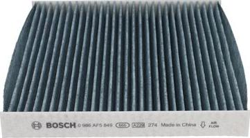 BOSCH 0 986 AF5 849 - Filtras, salono oras autoreka.lt