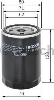 BOSCH 0 451 103 086 - Alyvos filtras autoreka.lt