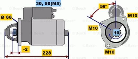 BOSCH 0 001 108 183 - Starteris autoreka.lt