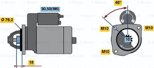 BOSCH 0 001 218 128 - Starteris autoreka.lt