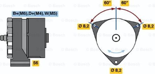 BOSCH 0 120 489 730 - Kintamosios srovės generatorius autoreka.lt