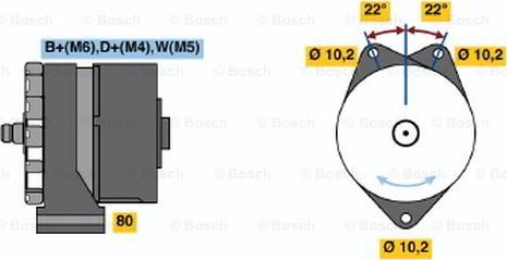 BOSCH 0 120 489 827 - Kintamosios srovės generatorius autoreka.lt