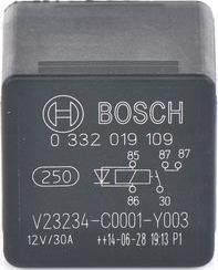 BOSCH 0 332 019 109 - Relė, pagrindinė srovė autoreka.lt