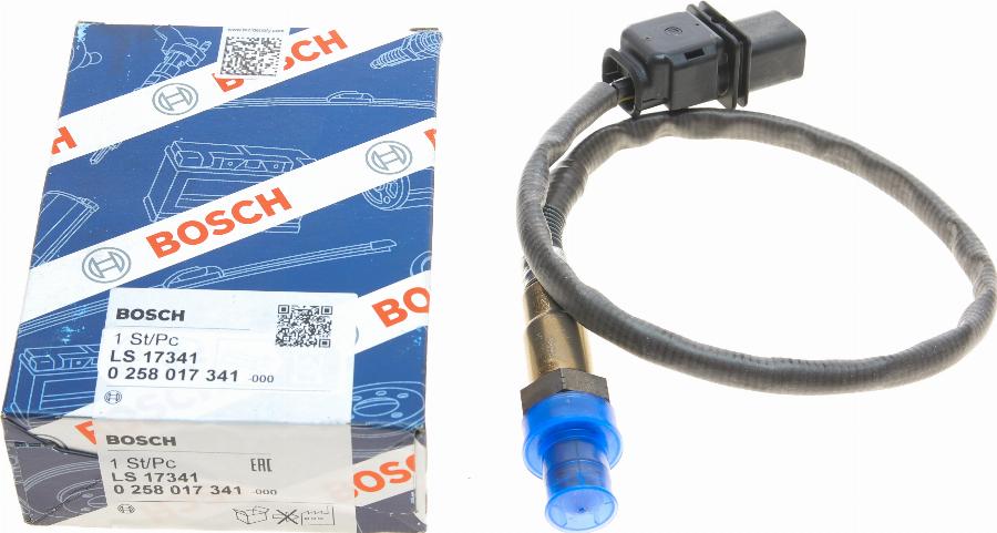 BOSCH 0 258 017 341 - Lambda jutiklis autoreka.lt