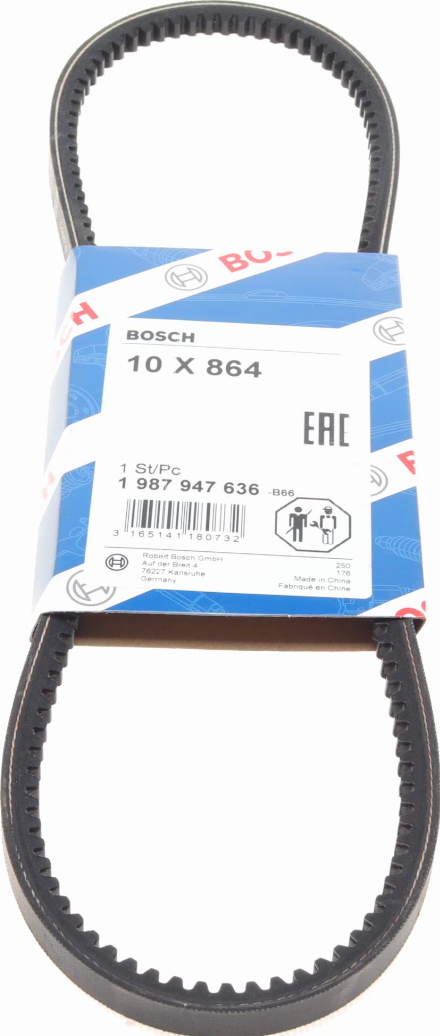 BOSCH 1 987 947 636 - V formos diržas autoreka.lt