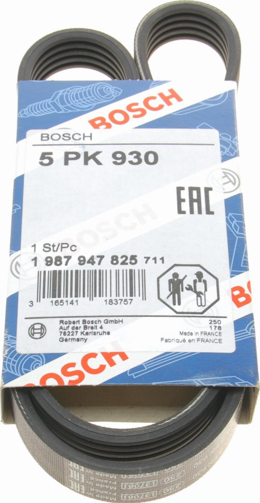 BOSCH 1 987 947 825 - V formos rumbuoti diržai autoreka.lt