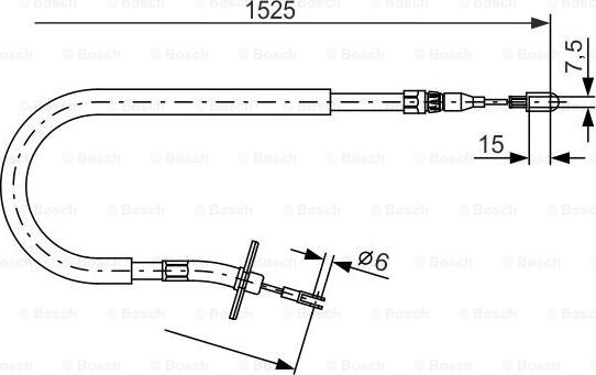 BOSCH 1 987 477 858 - Trosas, stovėjimo stabdys autoreka.lt