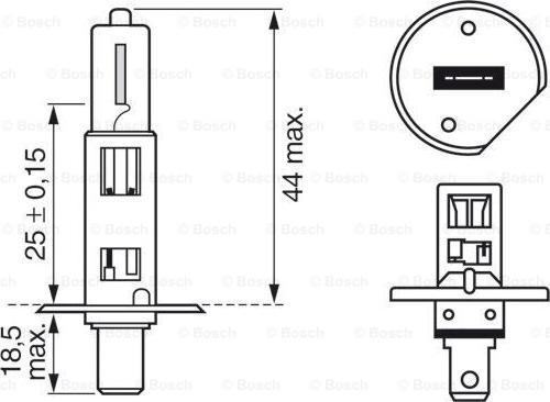 BOSCH 1 987 301 108 - Lemputė, prožektorius autoreka.lt