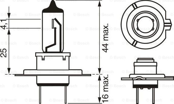 BOSCH 1 987 302 078 - Lemputė, prožektorius autoreka.lt