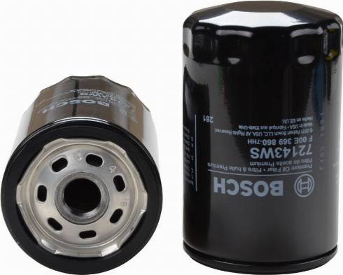 BOSCH F 00E 369 860 - Alyvos filtras autoreka.lt