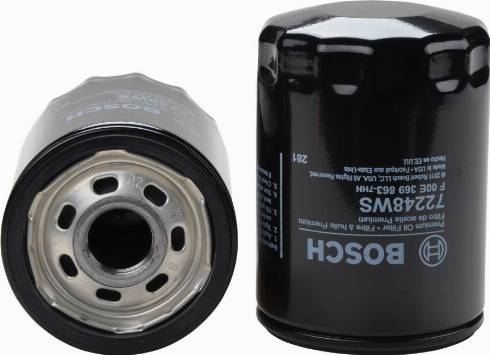 BOSCH F 00E 369 863 - Alyvos filtras autoreka.lt