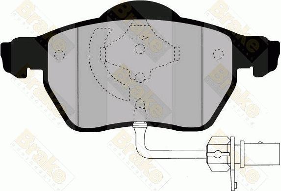 Brake Engineering PA1485 - Stabdžių trinkelių rinkinys, diskinis stabdys autoreka.lt