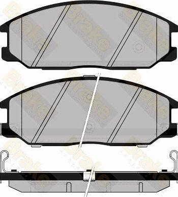 Brake Engineering PA1488 - Stabdžių trinkelių rinkinys, diskinis stabdys autoreka.lt