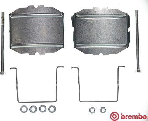 Brembo A 02 232 - Priedų komplektas, diskinių stabdžių trinkelės autoreka.lt