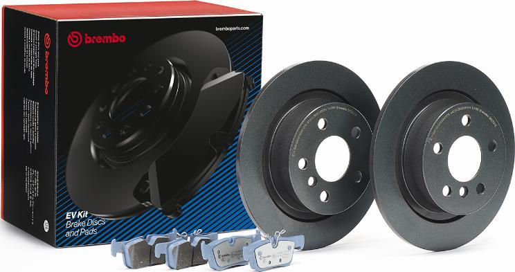 Brembo KT 08 012 - Stabdžių rinkinys, diskiniai stabdžiai autoreka.lt