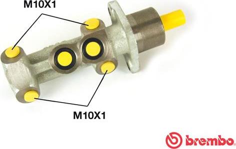 Brembo M 23 041 - Pagrindinis cilindras, stabdžiai autoreka.lt