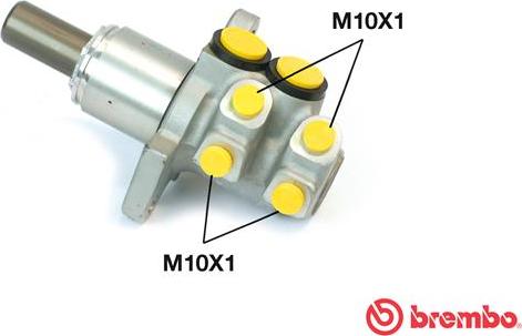 Brembo M 23 036 - Pagrindinis cilindras, stabdžiai autoreka.lt