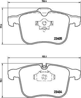 Brembo P 59 049 - Stabdžių trinkelių rinkinys, diskinis stabdys autoreka.lt