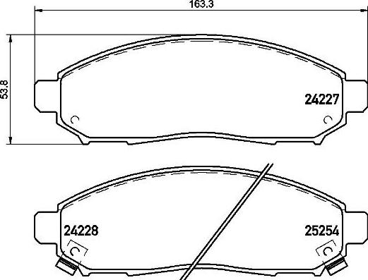 Brembo P 56 096 - Stabdžių trinkelių rinkinys, diskinis stabdys autoreka.lt