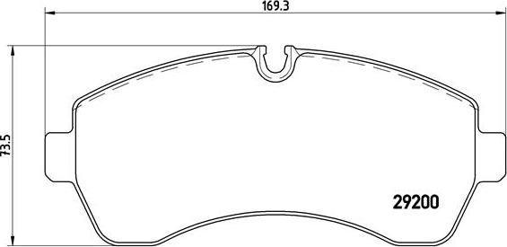 Brembo P 50 059 - Stabdžių trinkelių rinkinys, diskinis stabdys autoreka.lt