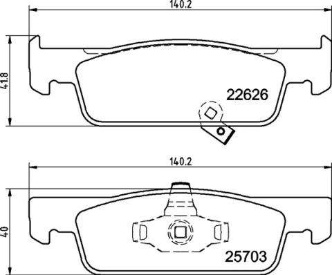 Brembo P 50 137 - Stabdžių trinkelių rinkinys, diskinis stabdys autoreka.lt