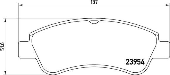 Brembo P 61 066 - Stabdžių trinkelių rinkinys, diskinis stabdys autoreka.lt