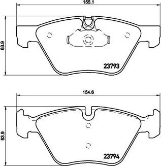 Brembo P 06 057X - Stabdžių trinkelių rinkinys, diskinis stabdys autoreka.lt