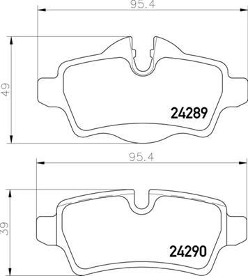 Brembo P 06 103 - Stabdžių trinkelių rinkinys, diskinis stabdys autoreka.lt