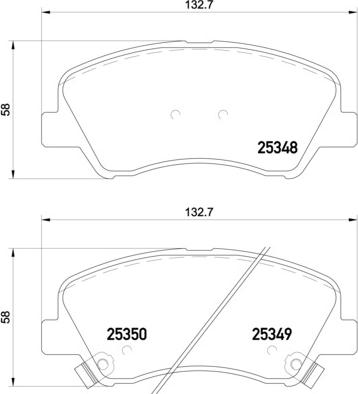 Brembo P 18 025 - Stabdžių trinkelių rinkinys, diskinis stabdys autoreka.lt