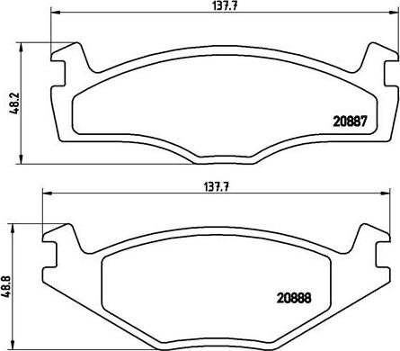 Brembo P 85 005 - Stabdžių trinkelių rinkinys, diskinis stabdys autoreka.lt