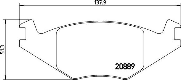 Brembo P 85 019 - Stabdžių trinkelių rinkinys, diskinis stabdys autoreka.lt